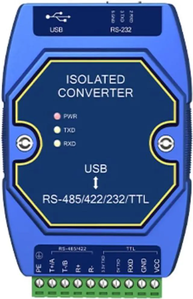Main image of USB to RS485/232/422/TTL Converter Support Windows 10 Driver-Free Use E810-U Series 3.3V/5V High Protection Isolation (E810-U15HF)