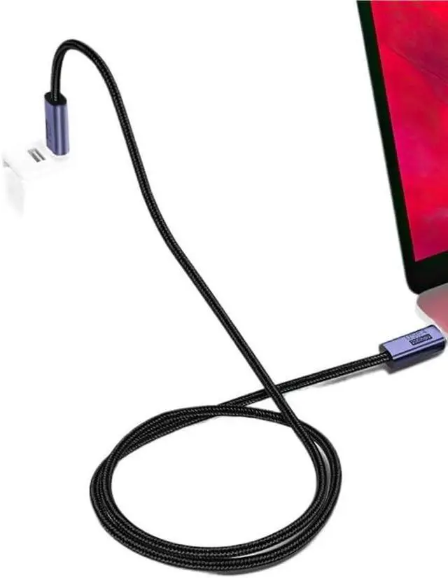 Alt view image 4 of 5 - 8K 100W USB 4.0 Type C to C Cable Super Fast for S24 S25 Data Video 1M 2M 300cm(2m,Elbow)