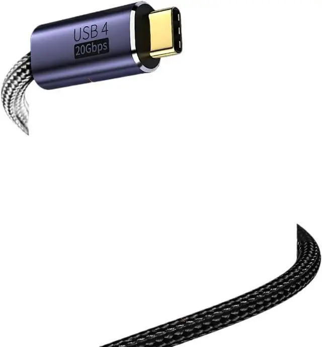 Alt view image 5 of 5 - 8K 100W USB 4.0 Type C to C Cable Super Fast for S24 S25 Data Video 1M 2M 300cm(2m,Elbow)