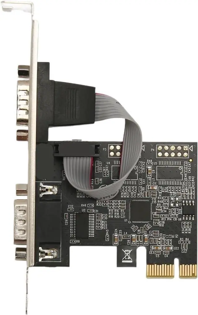 Main image of 2-Port PCI RS232 DB9 Serial Port Card PCIe Expansion Host Controller