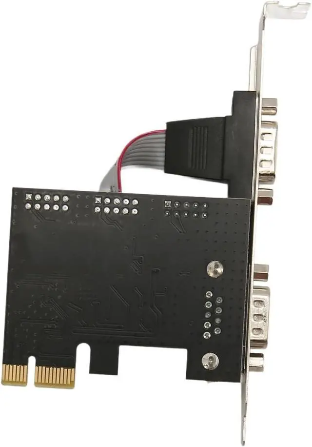 Alt view image 4 of 6 - 2-Port PCI RS232 DB9 Serial Port Card PCIe Expansion Host Controller