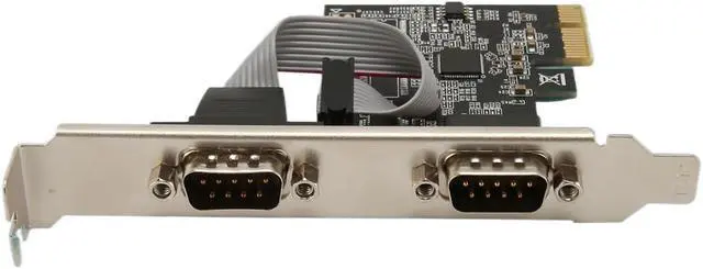 Alt view image 5 of 6 - 2-Port PCI RS232 DB9 Serial Port Card PCIe Expansion Host Controller