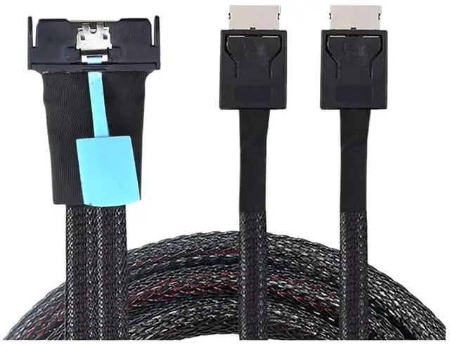 Main image of 1.0M PCIe PCI-Express SFF-8654 MCIO 8i Lane to SFF-8611 Oculink 4X 4I SSD Data Active Cable