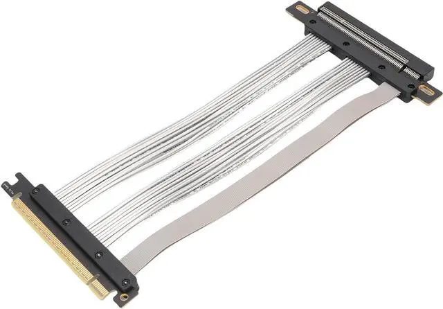 Main image of Asixxsix PCIE 5.0 Riser Cable, Gen 5 GPU Graphics Card Extension Cable Compatible with RTX4090 5090 RX8900 RX7900 Vertical GPU Display, 30 AWG Cable, Ultra Flexible (30cm)