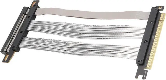 Alt view image 6 of 7 - Asixxsix PCIE 5.0 Riser Cable, Gen 5 GPU Graphics Card Extension Cable Compatible with RTX4090 5090 RX8900 RX7900 Vertical GPU Display, 30 AWG Cable, Ultra Flexible (30cm)