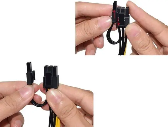 Alt view image 4 of 6 - KUNSR 5 PCS 6Pin 8Pin PCI to PCIE 8 Pin Power Cable Graphics Card PCI-E GPU Data Splitter(8PIN Plus-5)