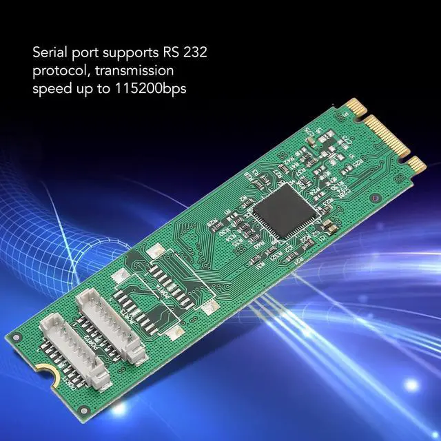 Alt view image 4 of 7 - M.2 Serial Port Adapter Card, M.2 Interface, Conforms to PCI Express 2.0 Gen 1, 2 Serial Ports, Quickly Use Ax99100 2S Db9 RS232 115200Bps Suitable for Windows, Linux, Linux