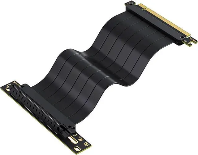 Alt view image 6 of 7 - L-Z3 GPU Vertical Mounting Bracket Kit, PCIe 4.0 X16 Riser Cable 200mm, Graphics Card Steering Mounting Bracket(White)