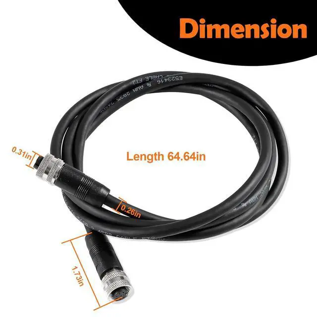 Alt view image 6 of 7 - YMT Replacement for Humminbird 720073-6 AS EC 5E Ethernet Cable (AS EC 5E 5Feet)