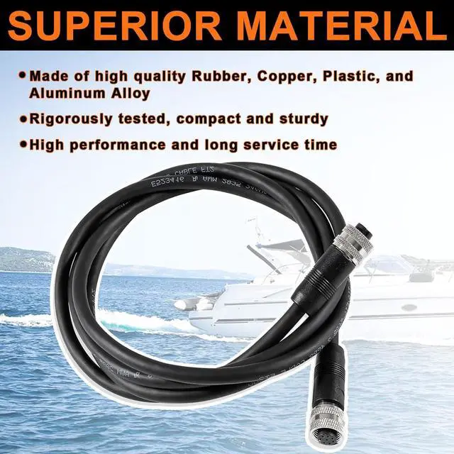 Alt view image 5 of 7 - YMT Replacement for Humminbird 720073-6 AS EC 5E Ethernet Cable (AS EC 5E 5Feet)