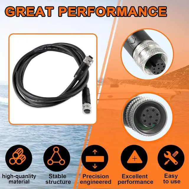 Alt view image 4 of 7 - YMT Replacement for Humminbird 720073-6 AS EC 5E Ethernet Cable (AS EC 5E 5Feet)
