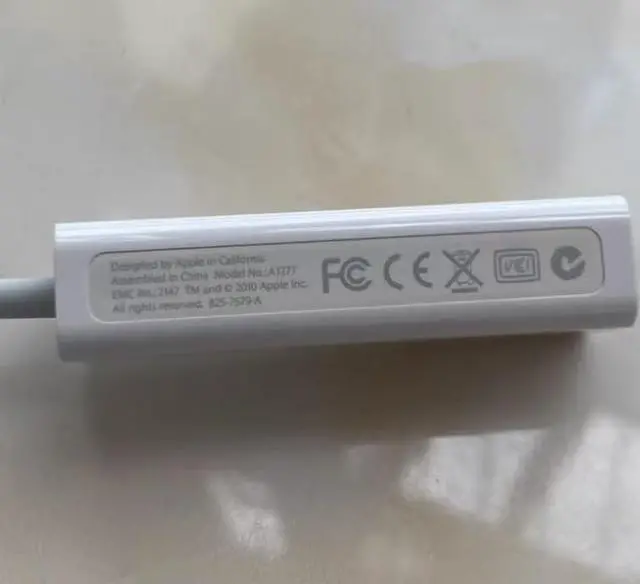 Alt view image 3 of 4 - USB 2.0 to RJ45 Ethernet Converter Adapter Cable for Apple MacBook Air A1277 (White)