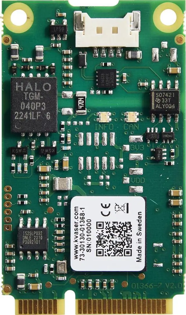 Alt view image 7 of 7 - Kvaser Mini PCle 1xCAN FD Over USB