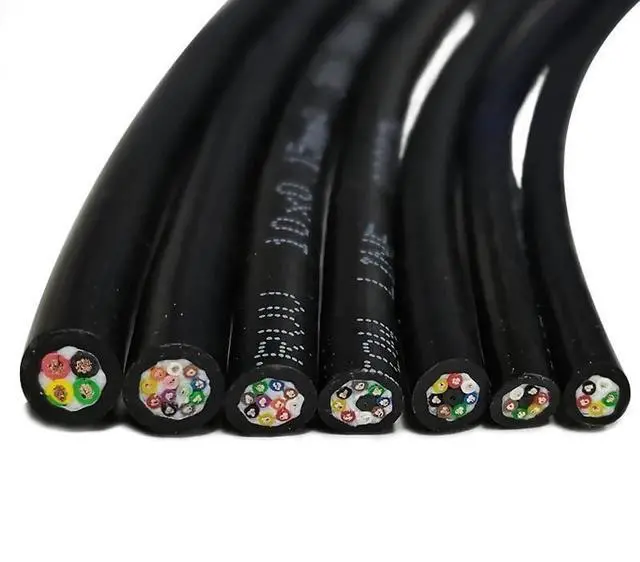 Main image of Pur Drag Chain Cable Polyurethane TRVV2 3 4 5 6 core 26-18awg Oil-Resistant, Bend-Resistant and Highly Flexible Drag Chain Signal Cable(PUR-TRVV 2 cores,18AWG-0.75MM 5m)
