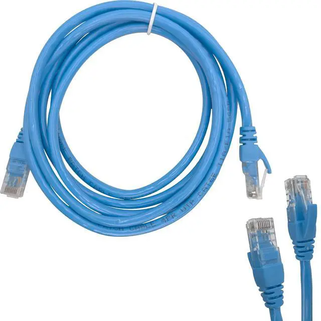 Alt view image 2 of 7 - 2018 Cat6 2m Blue Patch Cable 25-Pack- 10Gbps 250Mhz, Gold Plated Tips, Sturdy machined snag Free Boot, Light Blue Color, Ideal for Constant use, Offices, Network Racks, ethernet Internet Cable