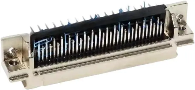 Alt view image 4 of 5 - SCSI Connector 68pin Pin DB Pin Connector 90 Degree Bent Foot Male Compatible with 5174225-5