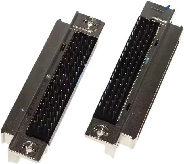Alt view image 2 of 5 - SCSI Connector 68pin Pin DB Pin Connector 90 Degree Bent Foot Male Compatible with 5174225-5