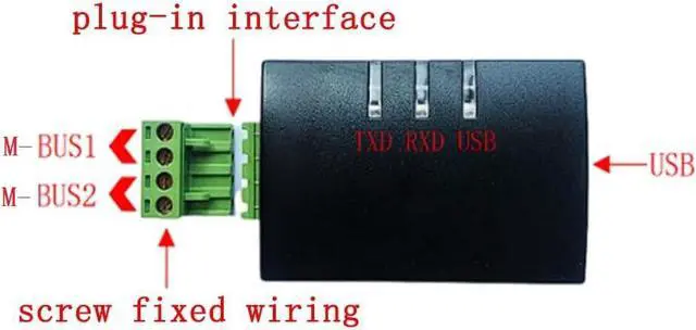 Main image of USB to M-Bus Master/Slave Converter Communication Module, Industrial Grade USB-M-Bus Master/Slave Module, for Smart Control/Meter (Master)