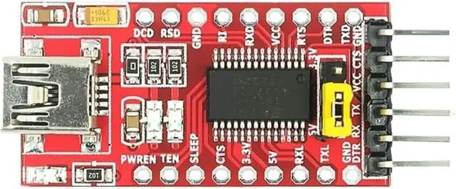 Alt view image 4 of 6 - FT232RL FT232 FTDI USB 3.3V 5.5V to TTL Serial Adapter Module for Arduino FT232 Pro Mini Port USB to TTL 232 Mini/Type-C USB(FT232RL Type-C 10PCS)