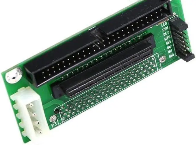Alt view image 2 of 3 - 80 PIN to 68 50 PIN SCSI Adapter SCA 80 PIN to SCSI 68 IDE 50