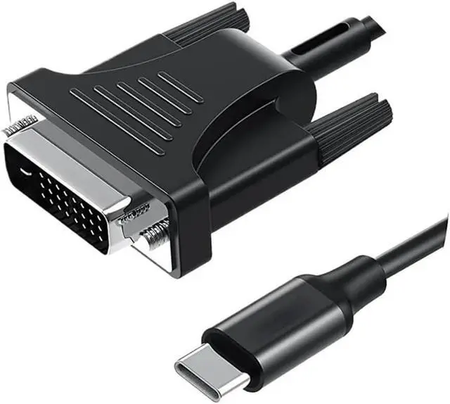 Alt view image 3 of 3 - 1080P USB C to DVI Cable TY>pe C to 24+1/24+5 DVI Cable for 3 Pro Projector M>oni>tor TV S8 S9