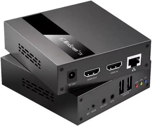 Main image of HDMI KVM Extender Over IP RJ45 Ethernet Network 1080P 60Hz Up to 250M HDMI USB Mouse Keyboard Extender Over UTP/STP CAT5 CAT6 for PC
