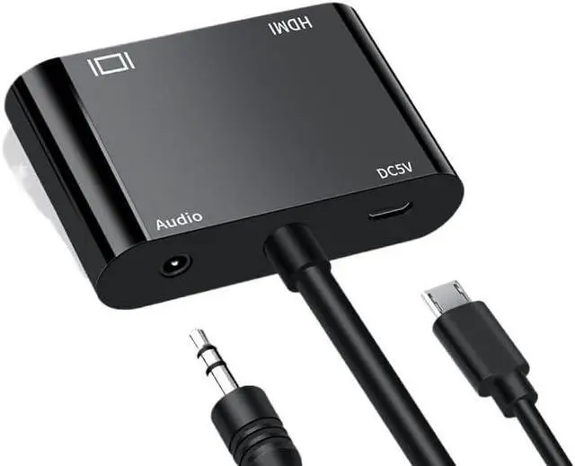 Alt view image 3 of 3 - 1080P DVI to VGA HDMI Splitter Converter Display DVI to HDMI VGA Converter Splitter