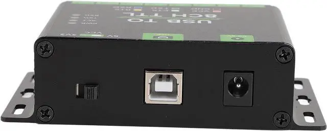 Alt view image 2 of 7 - Industrial USB to 8CH TTL UART Converter, Multiple System Compatibility, Tier Conversion Circuit, TVS, Aluminum Alloy Case, with Self Recovery and Diode