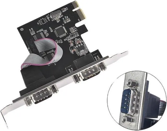 Alt view image 2 of 5 - PCIe Serial Expansion Card PCI-Express to 2 Ports Adapter