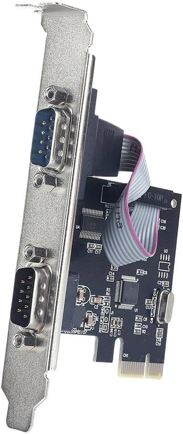Alt view image 3 of 5 - PCIe Serial Expansion Card PCI-Express to 2 Ports Adapter