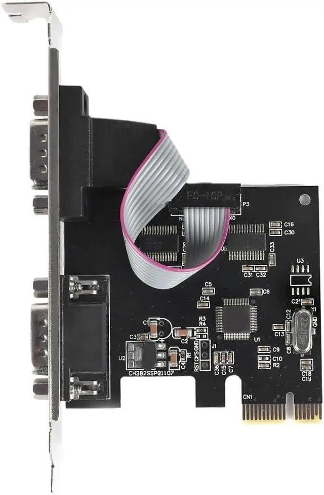 Alt view image 4 of 5 - PCIe Serial Expansion Card PCI-Express to 2 Ports Adapter