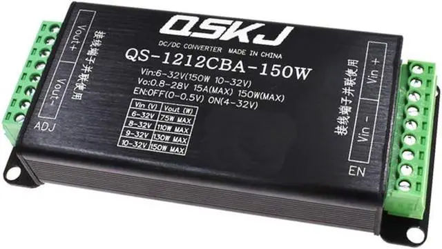 Alt view image 4 of 6 - Stayhome 1pcs DC-DC 6-32V to 0.8-28V 150W 15A Adjustable Boost/Buck Voltage Regulator 12V/24V Step-up/Step-Down Volt Converter Stabilizer