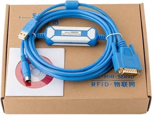 Main image of USB8550 Suitable for FP1 FP3 FP5 PLC Download Line Programming Cable USB-AFP8550