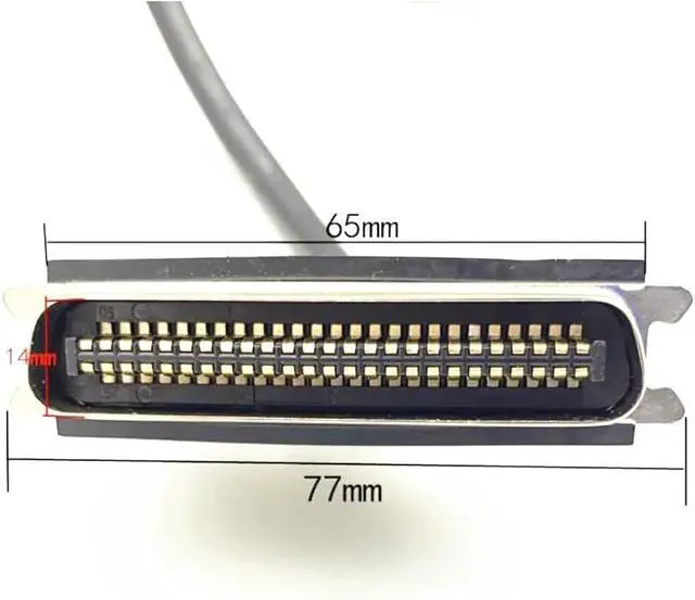 Alt view image 5 of 7 - SCSI HPDB50 to CN50 Connecctor Cable SCSI HPDB50-pin to CN50-pin Power 2Meter Scanner Cable(White)