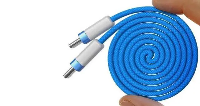 Alt view image 2 of 5 - USB C Flat Cable USB C 100W 480Mbps High-Speed Transfer Type C Cable(Blue)