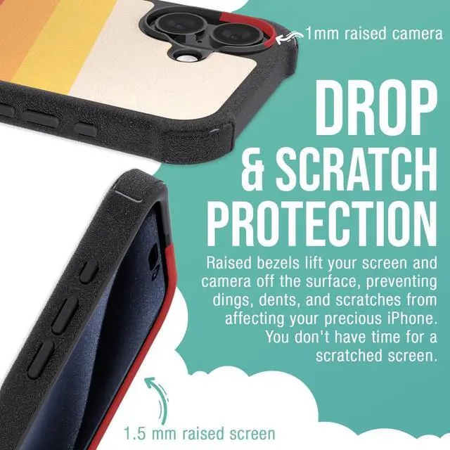 Alt view image 4 of 7 - Smartish iPhone 16 MagSafe Case + USB C Lightning Cable Combo - 6 Foot Fabric Wrapped Fast Charging Cable + Magnetic Protective Case (Gripzilla) for Apple iPhone 16