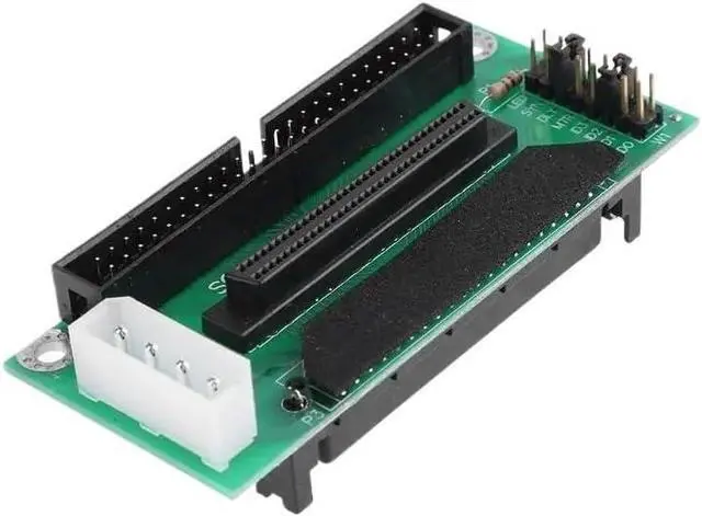 Main image of 80 PIN to 68 50 PIN SCSI Adapter SCA 80 PIN to SCSI 68 IDE 50 Hard Disk Adapter Converter Card Board