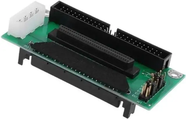 Alt view image 3 of 5 - 80 PIN to 68 50 PIN SCSI Adapter SCA 80 PIN to SCSI 68 IDE 50 Hard Disk Adapter Converter Card Board