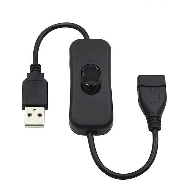 Alt view image 3 of 6 - USB to USB Cable Male to Female Extension Cable USB Data Cord with ON/Off Switch for Smart TV PC USB Connector Cable Extender