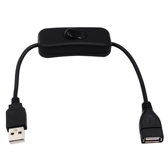 Alt view image 5 of 6 - USB to USB Cable Male to Female Extension Cable USB Data Cord with ON/Off Switch for Smart TV PC USB Connector Cable Extender