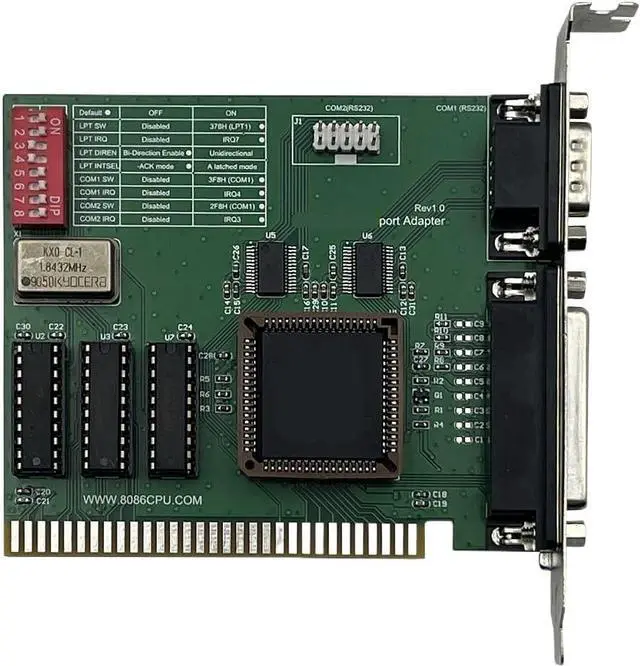 Main image of ISA Serial and Parallel Ports Adapter RS232 and DB25 Printer