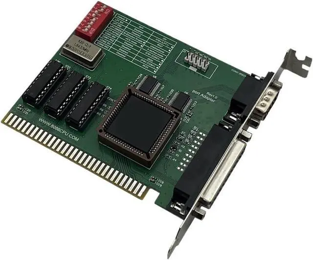 Alt view image 2 of 3 - ISA Serial and Parallel Ports Adapter RS232 and DB25 Printer