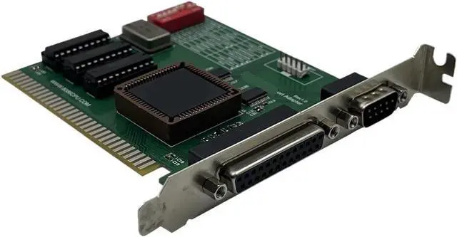 Alt view image 3 of 3 - ISA Serial and Parallel Ports Adapter RS232 and DB25 Printer