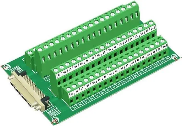 Main image of Rail Mount 68-pin MDR Female Interface Module SCSI68 VHDCI 68 Extension Cable(SCSI68 PCB Board)