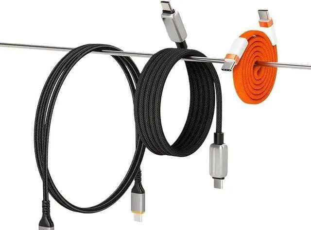 Alt view image 3 of 4 - USB C Cable 100W Type C to C Flat Cable 480Mbps High-Speed Transfer(Blue)