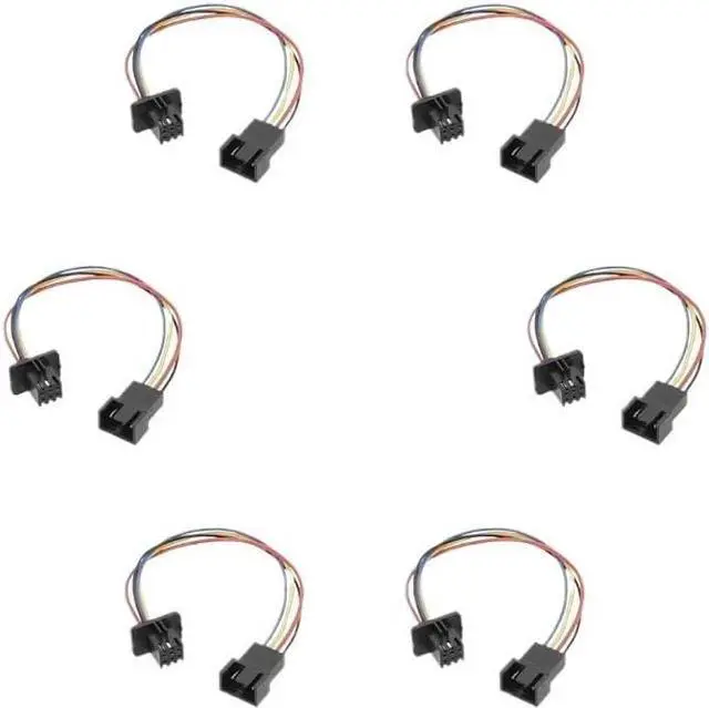 Main image of KUNSR 4Pin Male to 6pin Female Connectors Converter for PC Cooling Case Fans 15cm Length 24AWG Wire