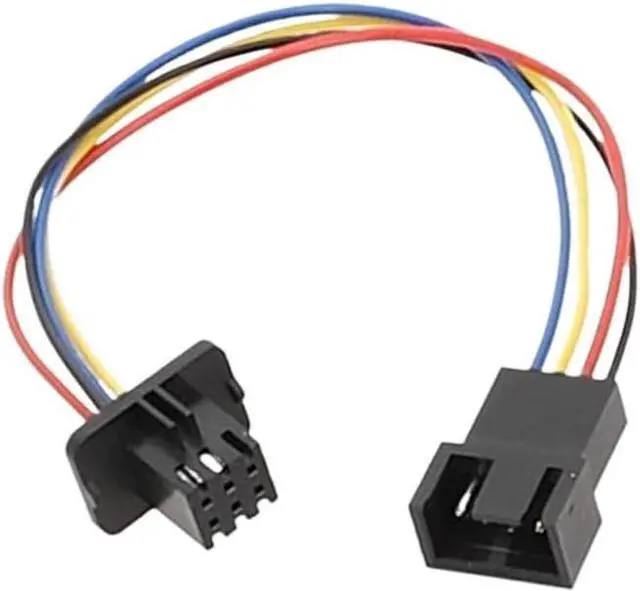 Alt view image 6 of 6 - KUNSR 4Pin Male to 6pin Female Connectors Converter for PC Cooling Case Fans 15cm Length 24AWG Wire