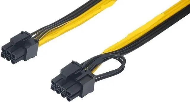 Alt view image 3 of 5 - KUNSR 6 Pin to 8 Pin PCI-e (Male to Male) GPU Power Cable 50cm