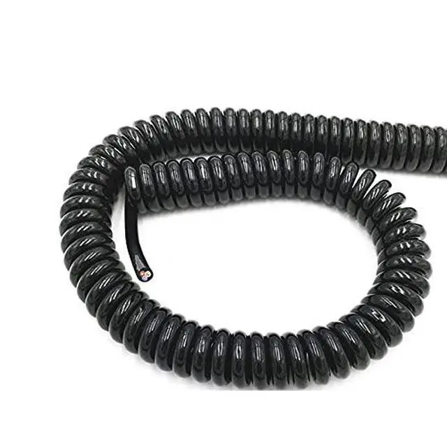 Alt view image 5 of 5 - Telescopic Spring Wire,Black Multi 2/3/4/6/8 Core Wire, Can Extend The Tensile Wires, Spring Spiral Cable Pins 0.2mm-1.5mm Power Cord, r : 8 Core, Specification : 20 AWG 0.5mm r :