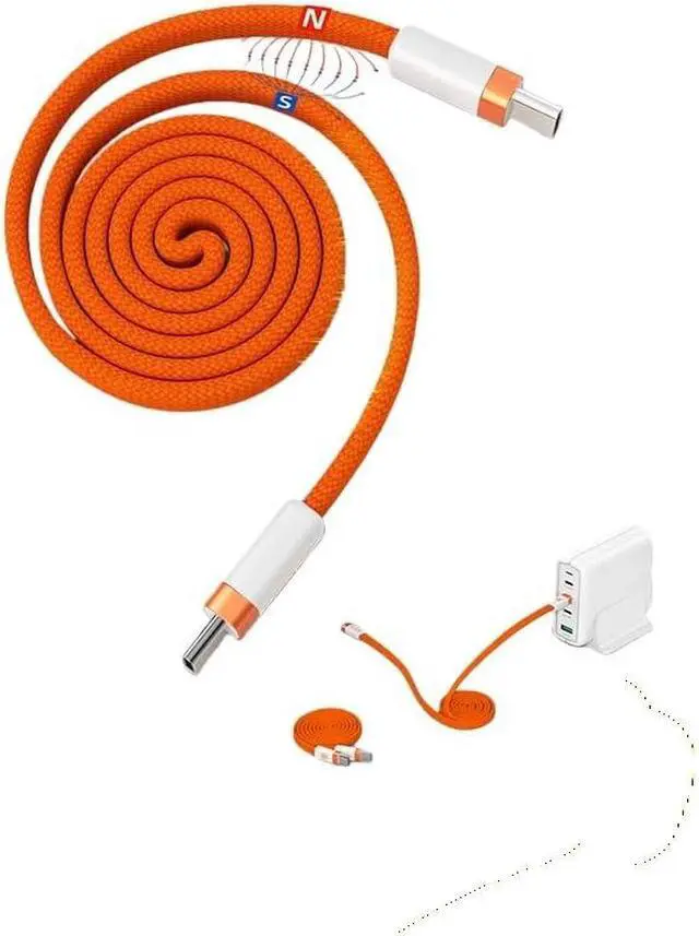 Alt view image 2 of 4 - USB C Cable 100W Type C to C Flat Cable 480Mbps High-Speed Transfer(Blue)